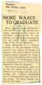More WAACs to graduate