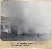 Coke Plant Burning.