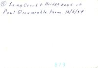 Long Creek, 1959