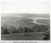 Four Mounds hill and river view