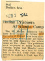 Italian prisoners at Algona camp