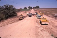 Patterson Road dam construction.