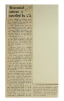1968 - Wyacondah Contract is Cancelled by U.S.