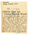 Officer bars for Cedar Rapids Wack