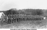 Cadets of Company A, Camp Macbride, The University of Iowa, 1914