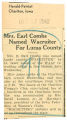 Mrs. Earl Combs named Wacruiter for Lucas County