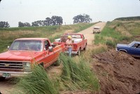 Alfred Parcel structure site during construction.
